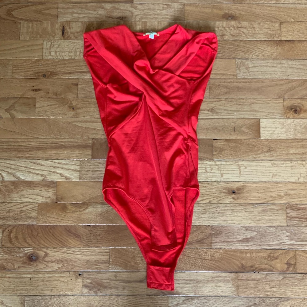 Gianna Bini Red Bodysuit like new XS
